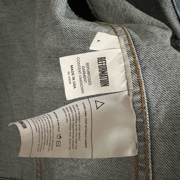 Reformation Jean Jacket - L - Picture 5 of 7